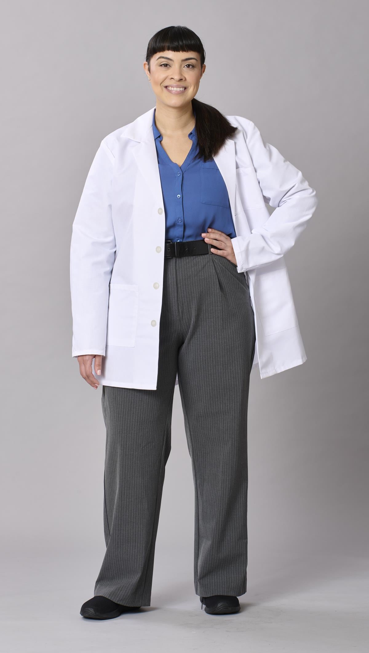 Medline Propel Unisex 4-Pocket Consultation-Length Lab Coats