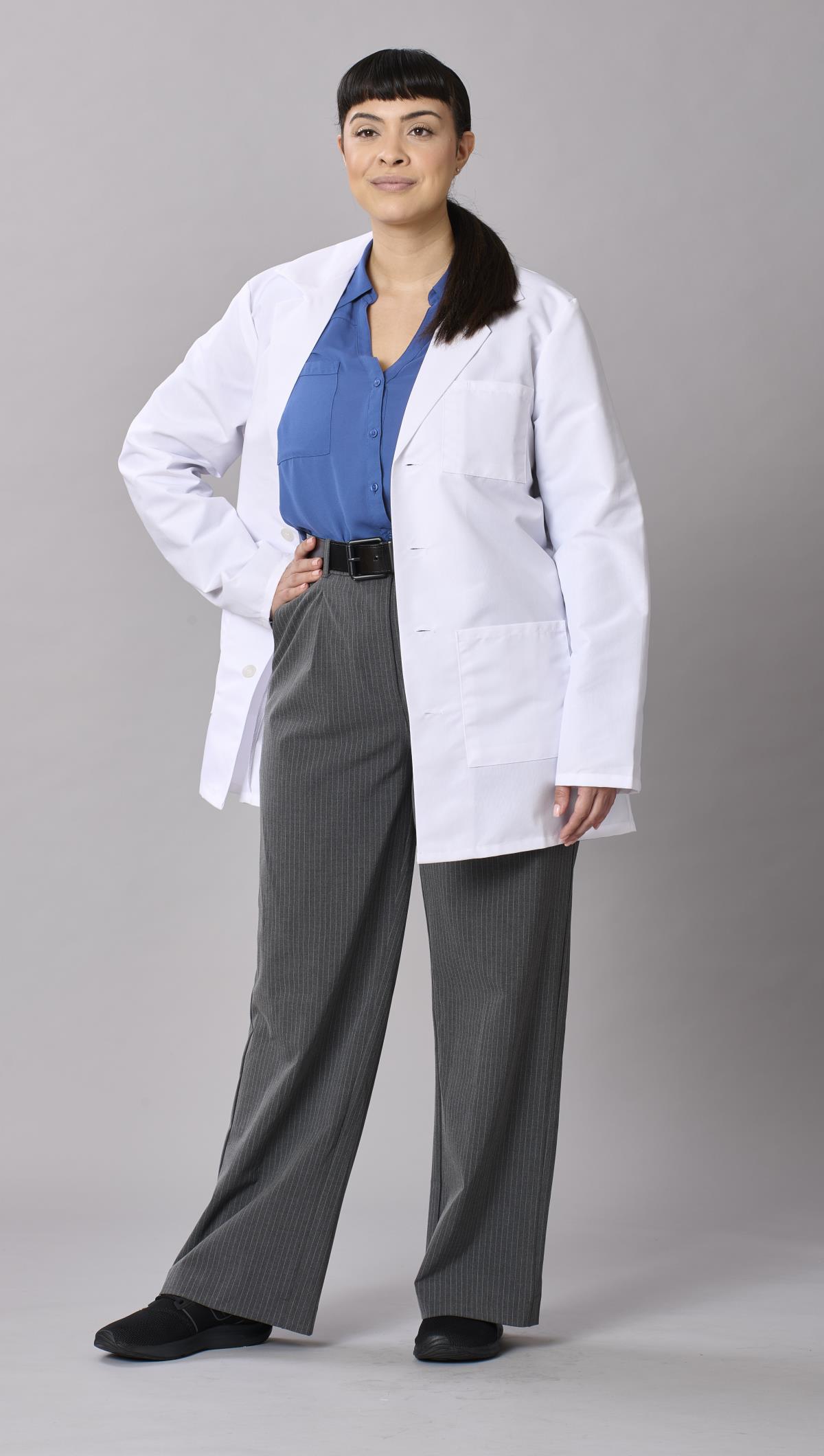 Medline Propel Unisex 4-Pocket Consultation-Length Lab Coats