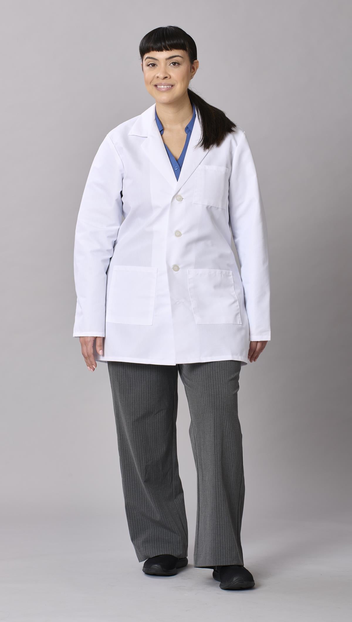 Medline Propel Unisex 4-Pocket Consultation-Length Lab Coats
