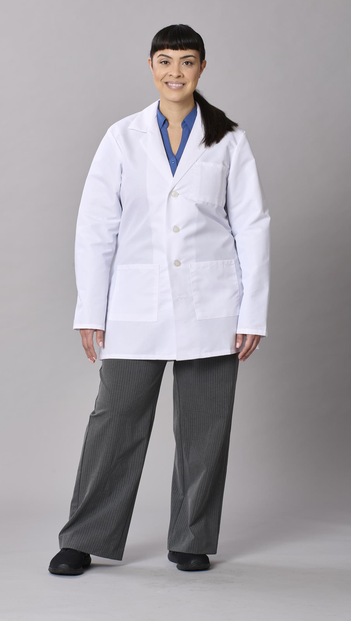 Medline Propel Unisex 4-Pocket Consultation-Length Lab Coats