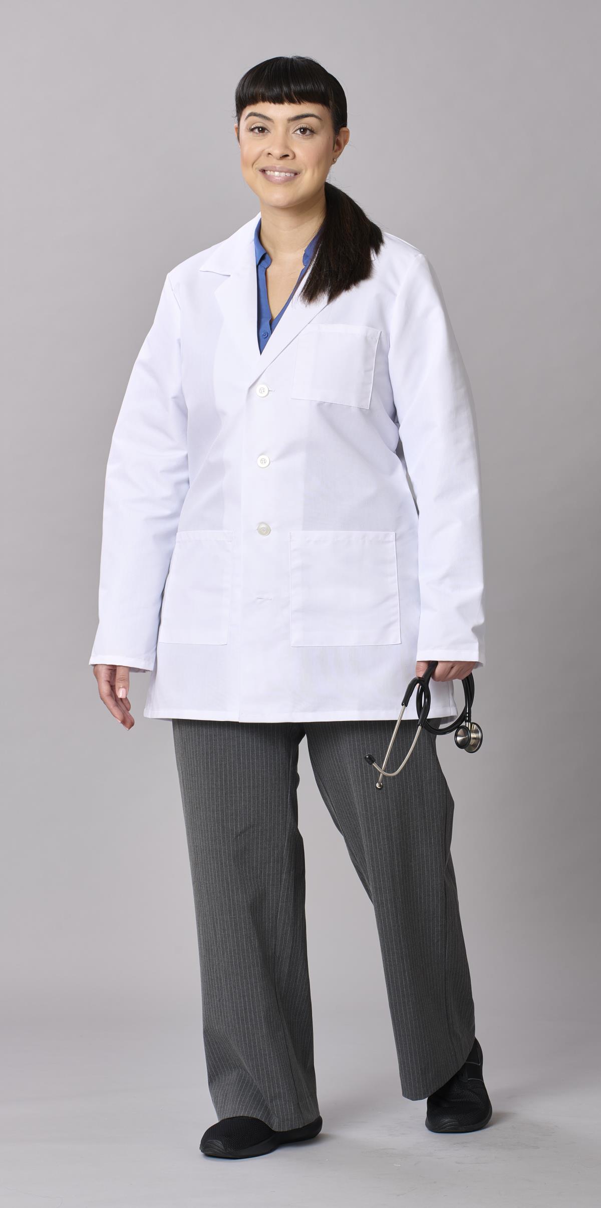 Medline Propel Unisex 4-Pocket Consultation-Length Lab Coats