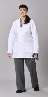 Medline Propel Unisex 4-Pocket Consultation-Length Lab Coats