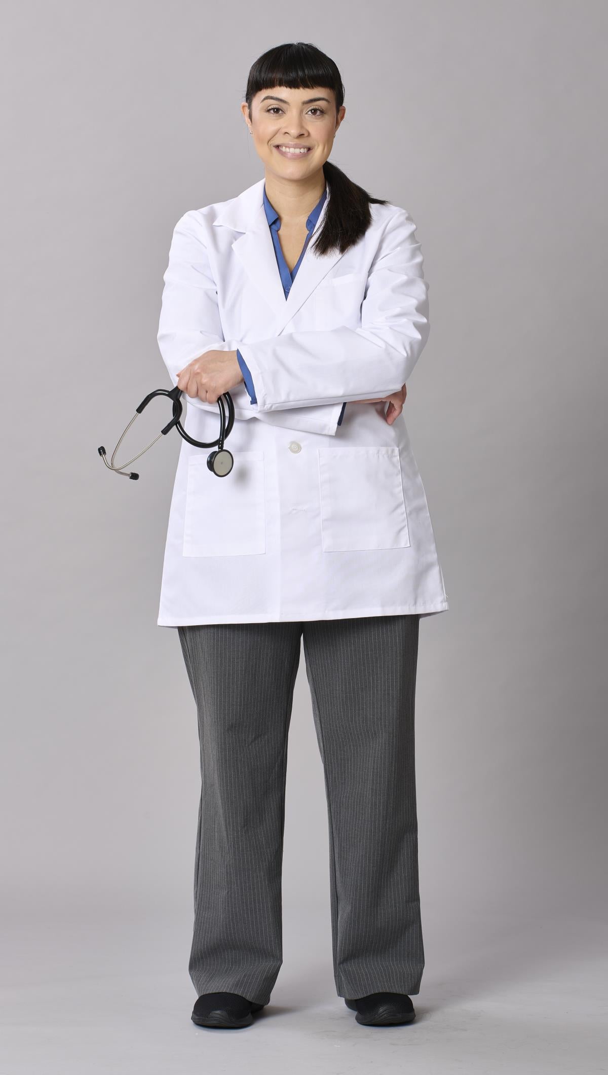 Medline Propel Unisex 4-Pocket Consultation-Length Lab Coats