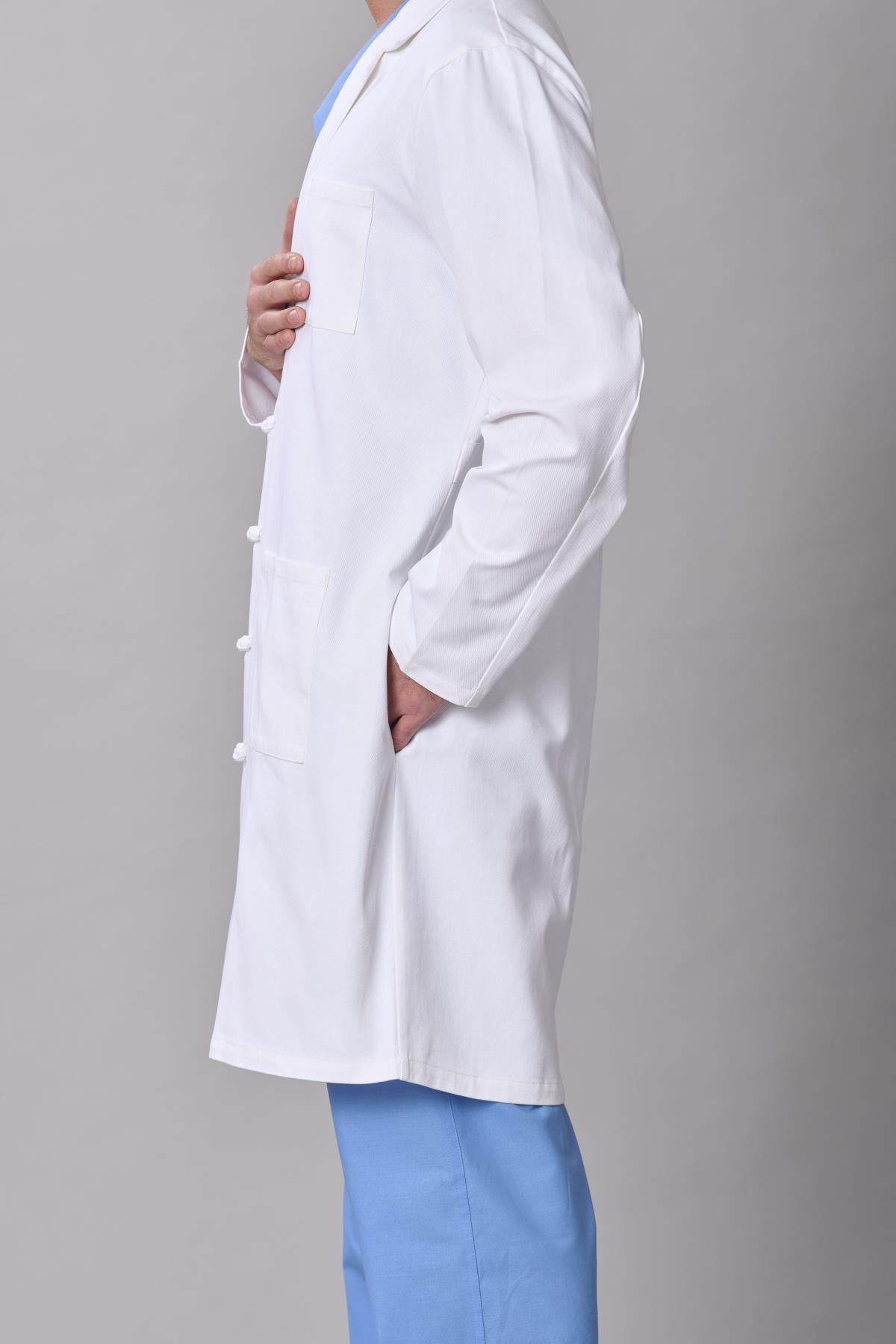 Medline Refine Men's 4-Pocket Full-Length Lab Coats