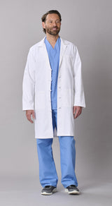 Medline Refine Men's 4-Pocket Full-Length Lab Coats