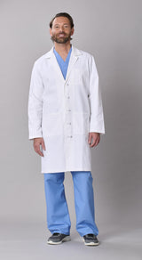Medline Refine Men's 4-Pocket Full-Length Lab Coats