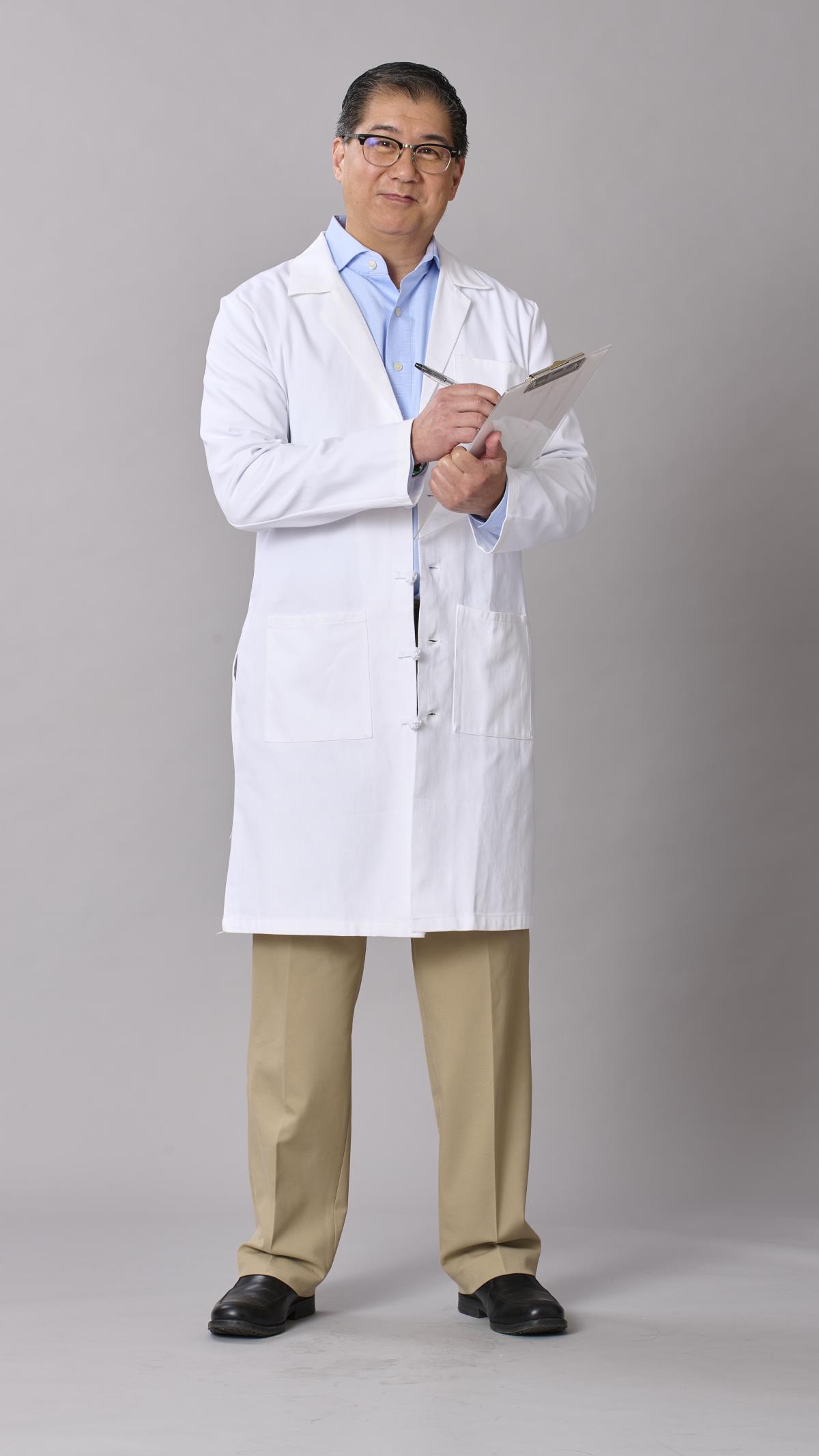 Medline Refine Men's 4-Pocket Full-Length Lab Coats