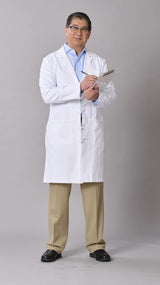 Medline Refine Men's 4-Pocket Full-Length Lab Coats