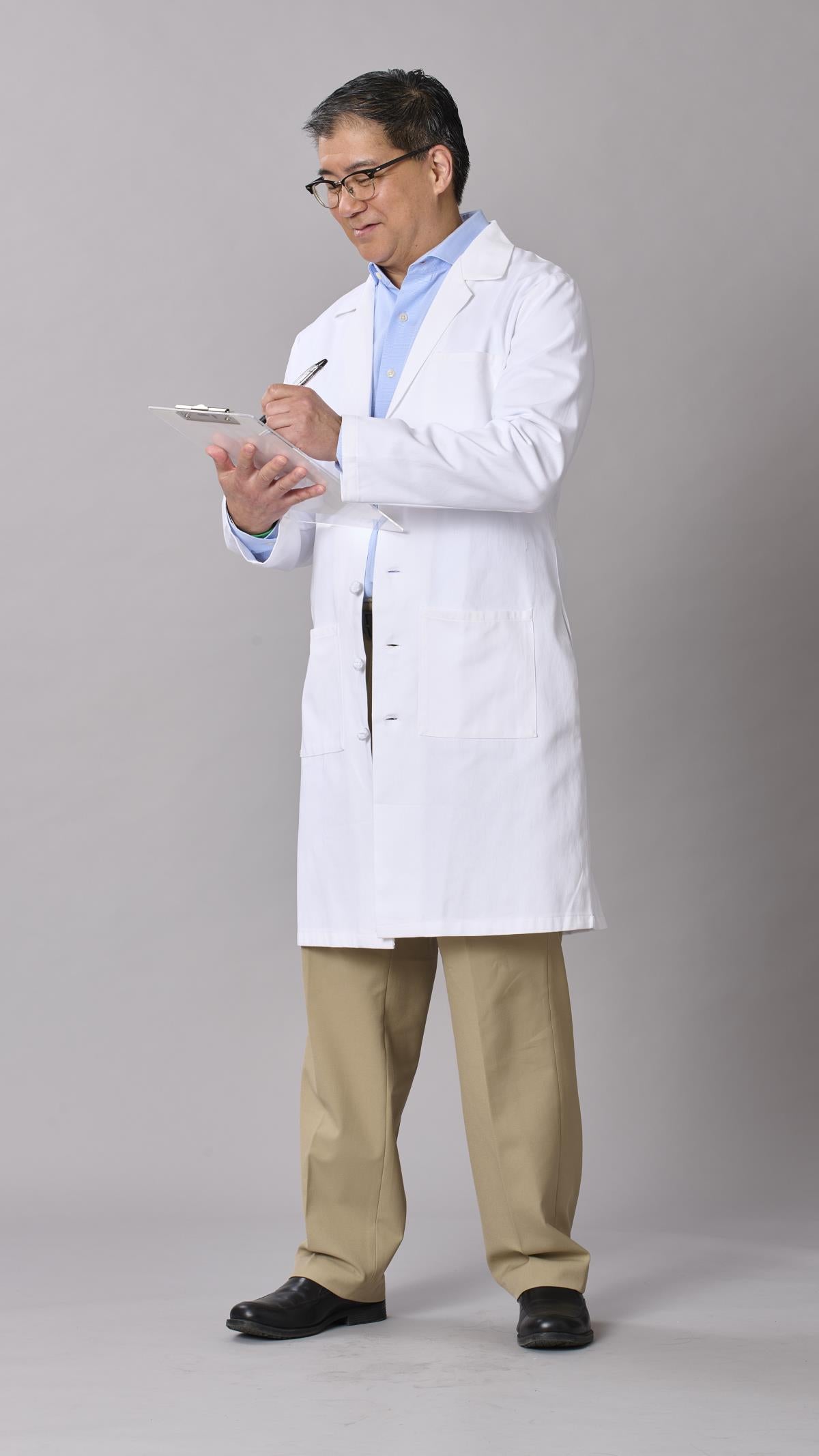 Medline Refine Men's 4-Pocket Full-Length Lab Coats