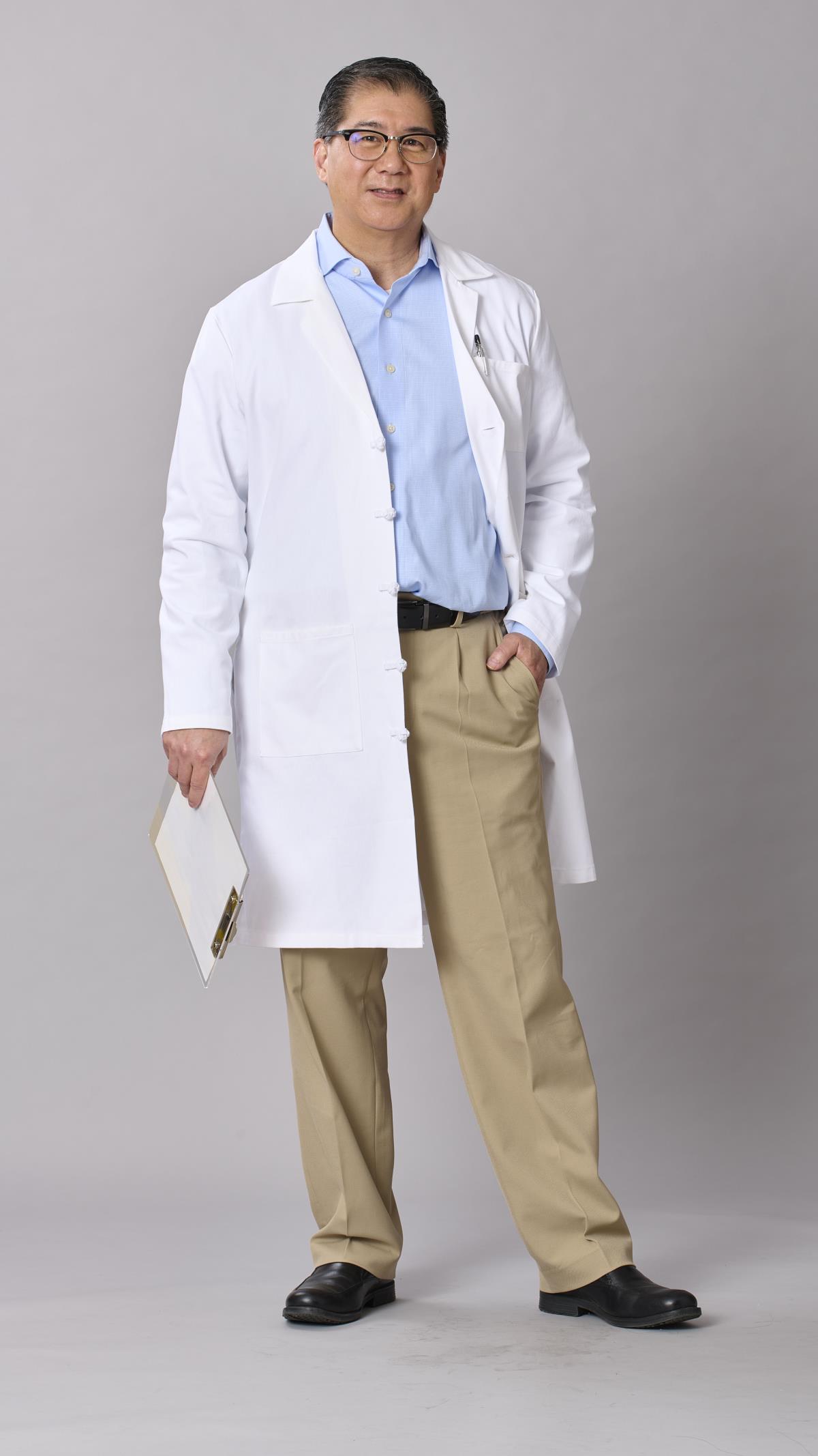 Medline Refine Men's 4-Pocket Full-Length Lab Coats