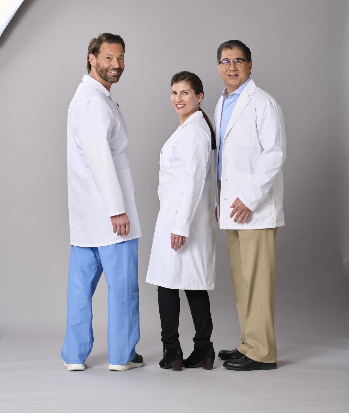 Medline Refine Women's 4-Pocket Full-Length Lab Coats
