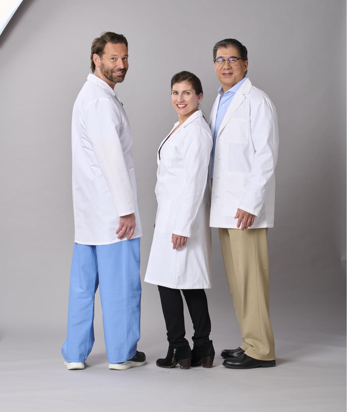 Medline Refine Women's 4-Pocket Full-Length Lab Coats