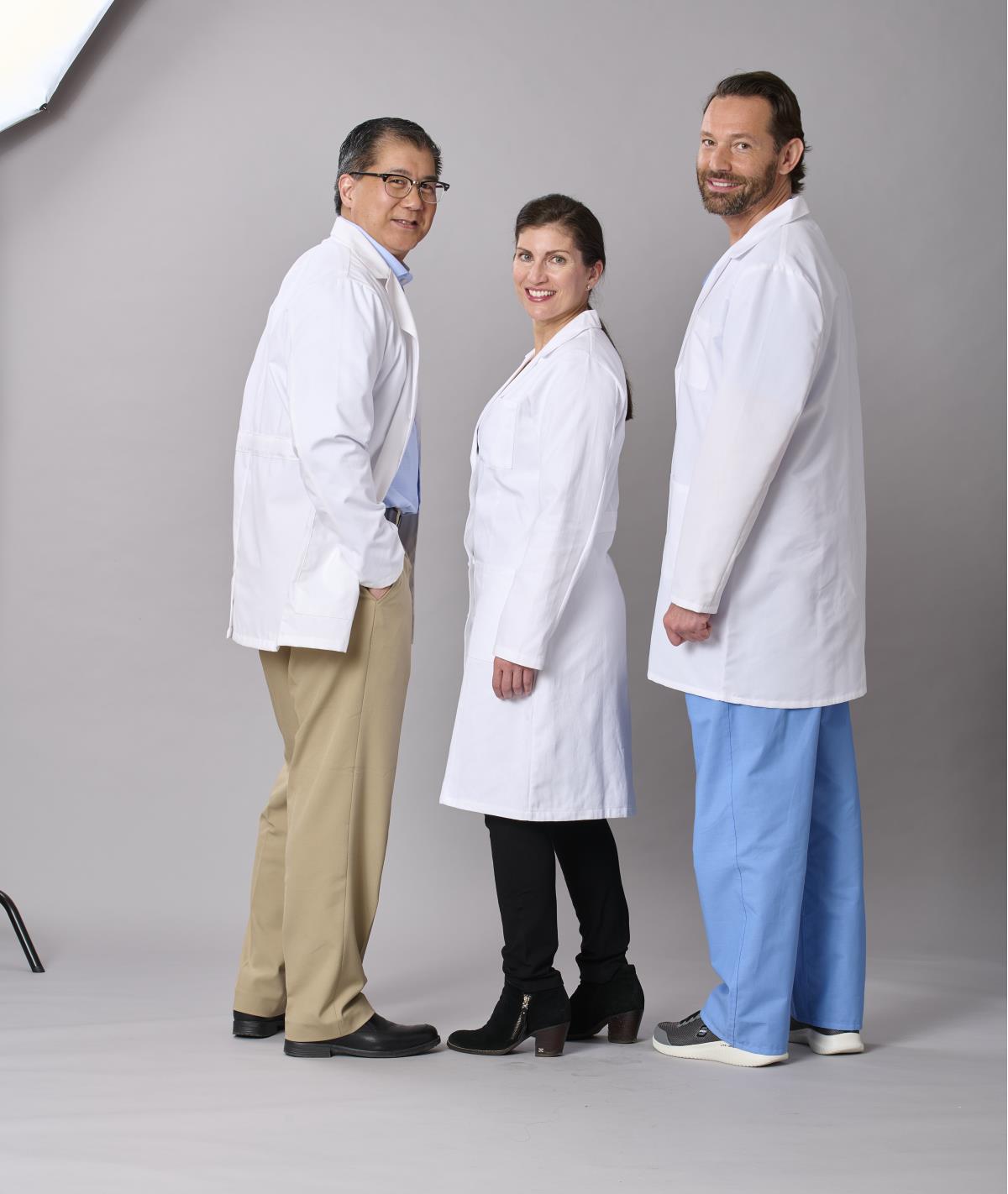 Medline Refine Women's 4-Pocket Full-Length Lab Coats