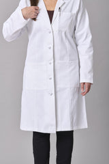 Medline Refine Women's 4-Pocket Full-Length Lab Coats