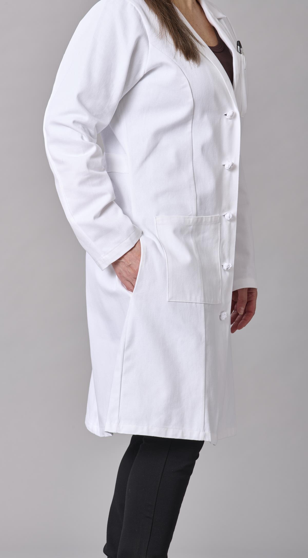 Medline Refine Women's 4-Pocket Full-Length Lab Coats
