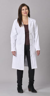 Medline Refine Women's 4-Pocket Full-Length Lab Coats