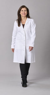 Medline Refine Women's 4-Pocket Full-Length Lab Coats