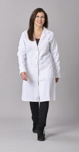 Medline Refine Women's 4-Pocket Full-Length Lab Coats