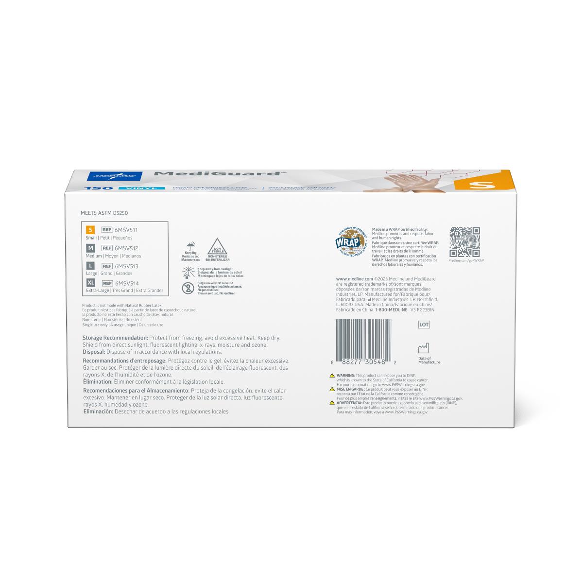 MediGuard Vinyl Synthetic Exam Gloves - CA Only