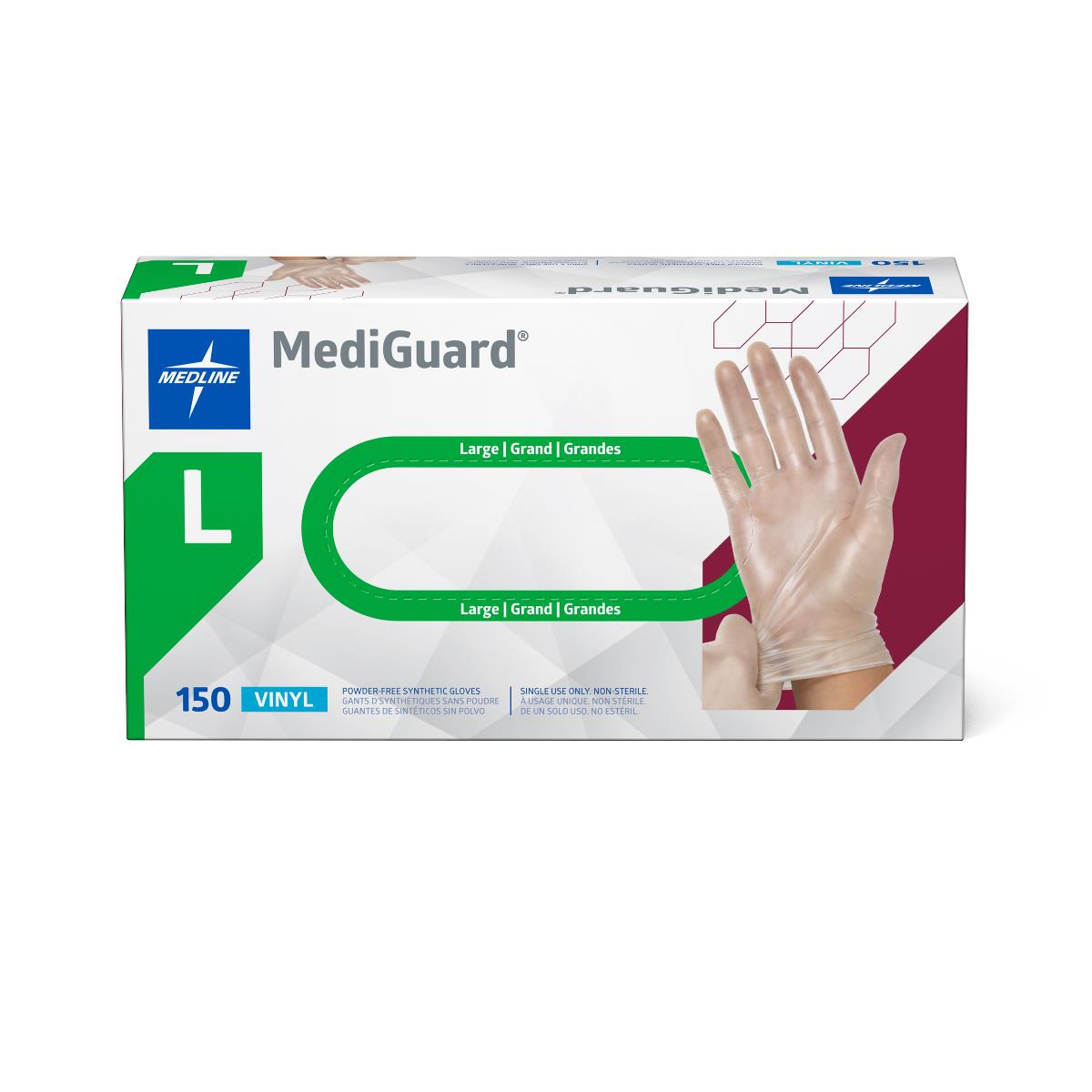 MediGuard Vinyl Synthetic Exam Gloves - CA Only