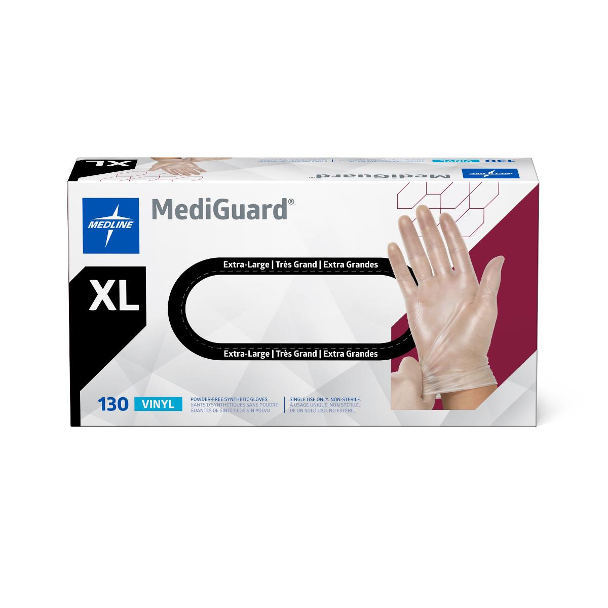 MediGuard Vinyl Synthetic Exam Gloves - CA Only