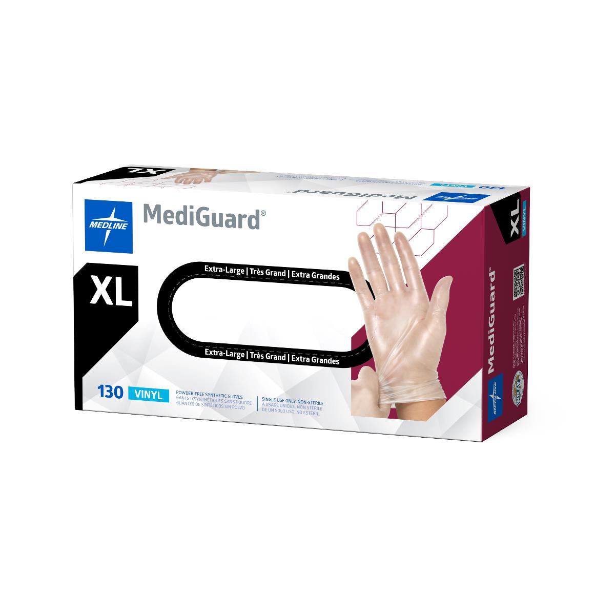 MediGuard Vinyl Synthetic Exam Gloves - CA Only