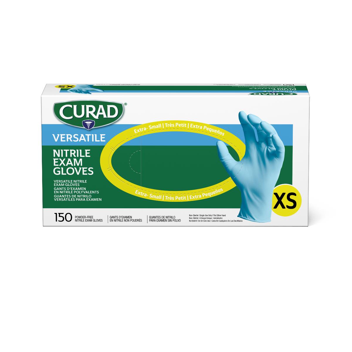 CURAD Powder-Free Textured Nitrile Exam Gloves