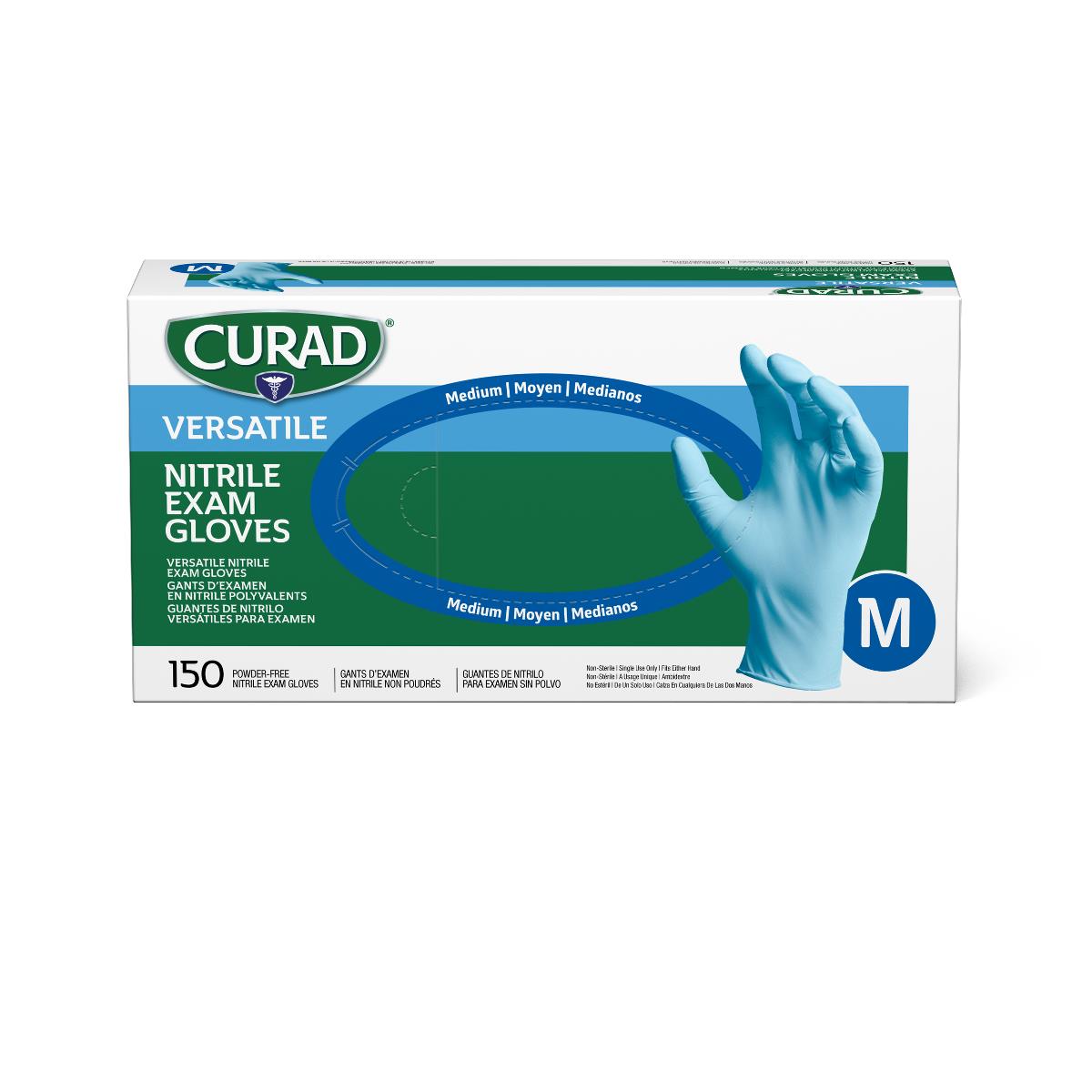 CURAD Powder-Free Textured Nitrile Exam Gloves
