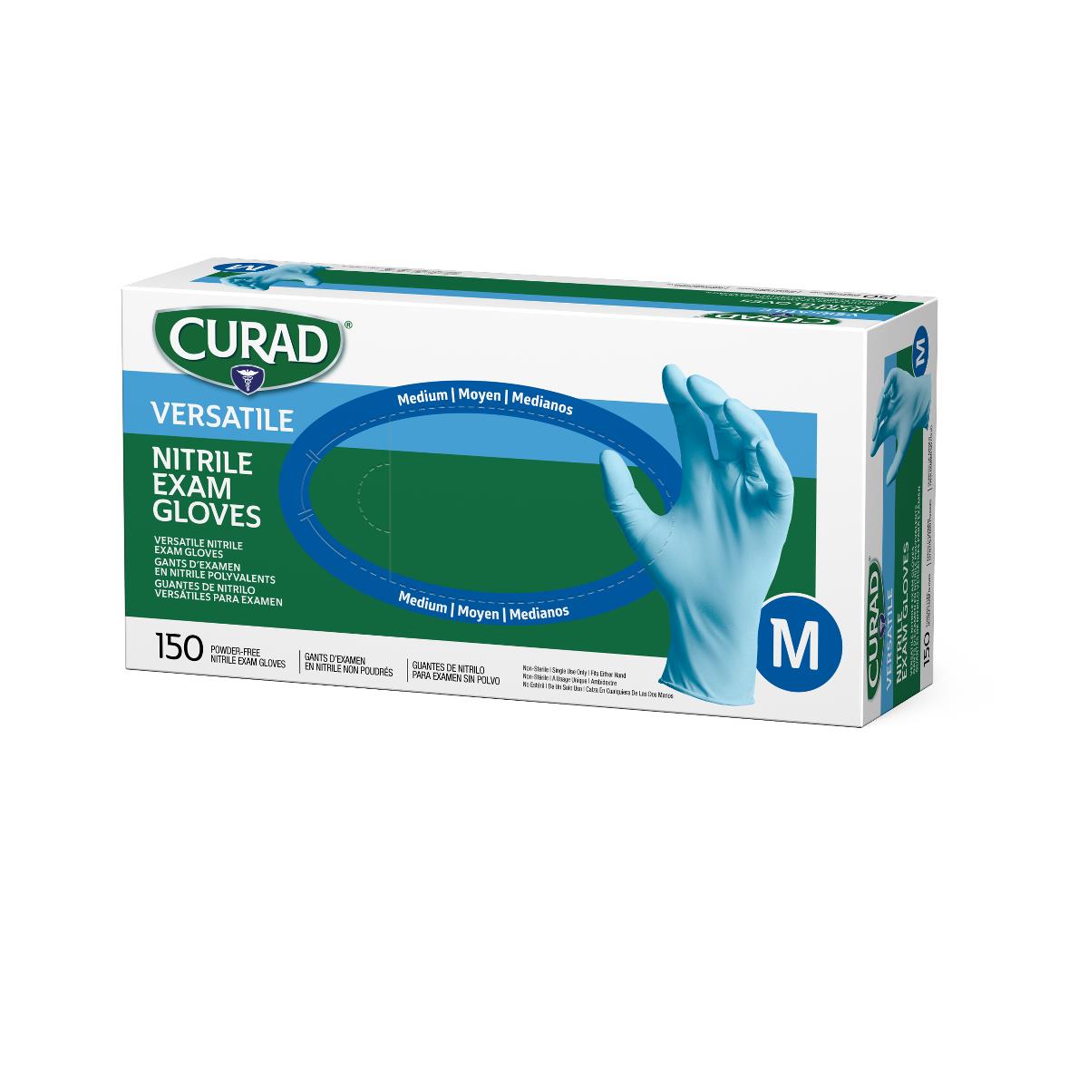 CURAD Powder-Free Textured Nitrile Exam Gloves