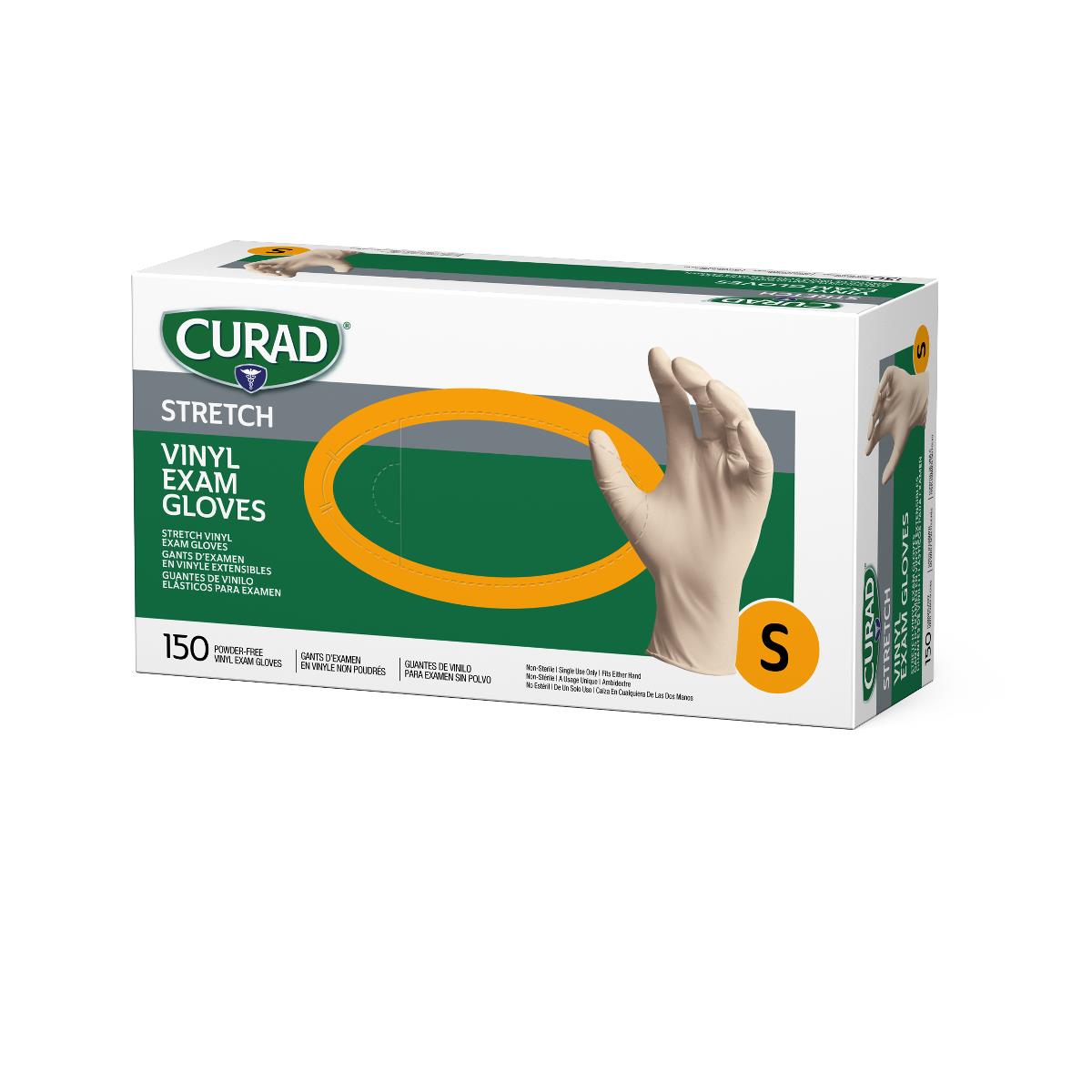 CURAD Stretch Vinyl Exam Gloves - CA Only