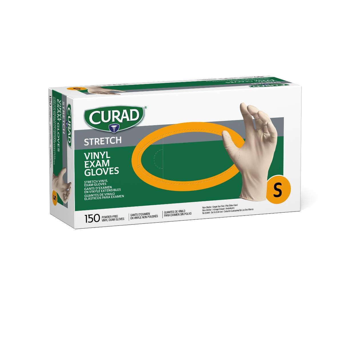 CURAD Stretch Vinyl Exam Gloves - CA Only