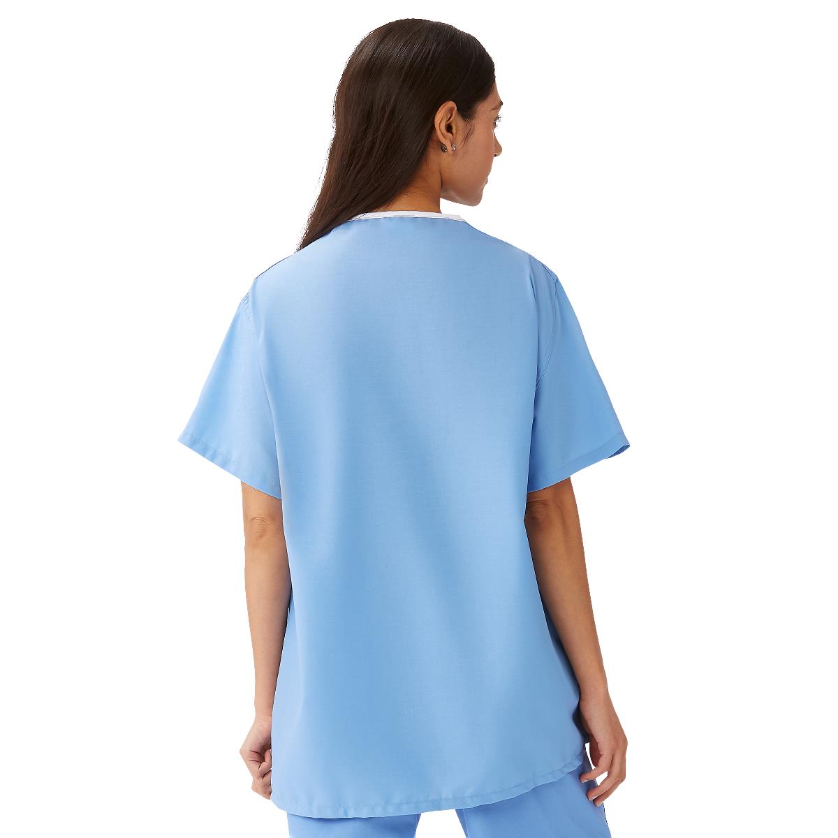 AngelStat Unisex Reversible Scrub Tops with Medline Color Coding (Style 630)