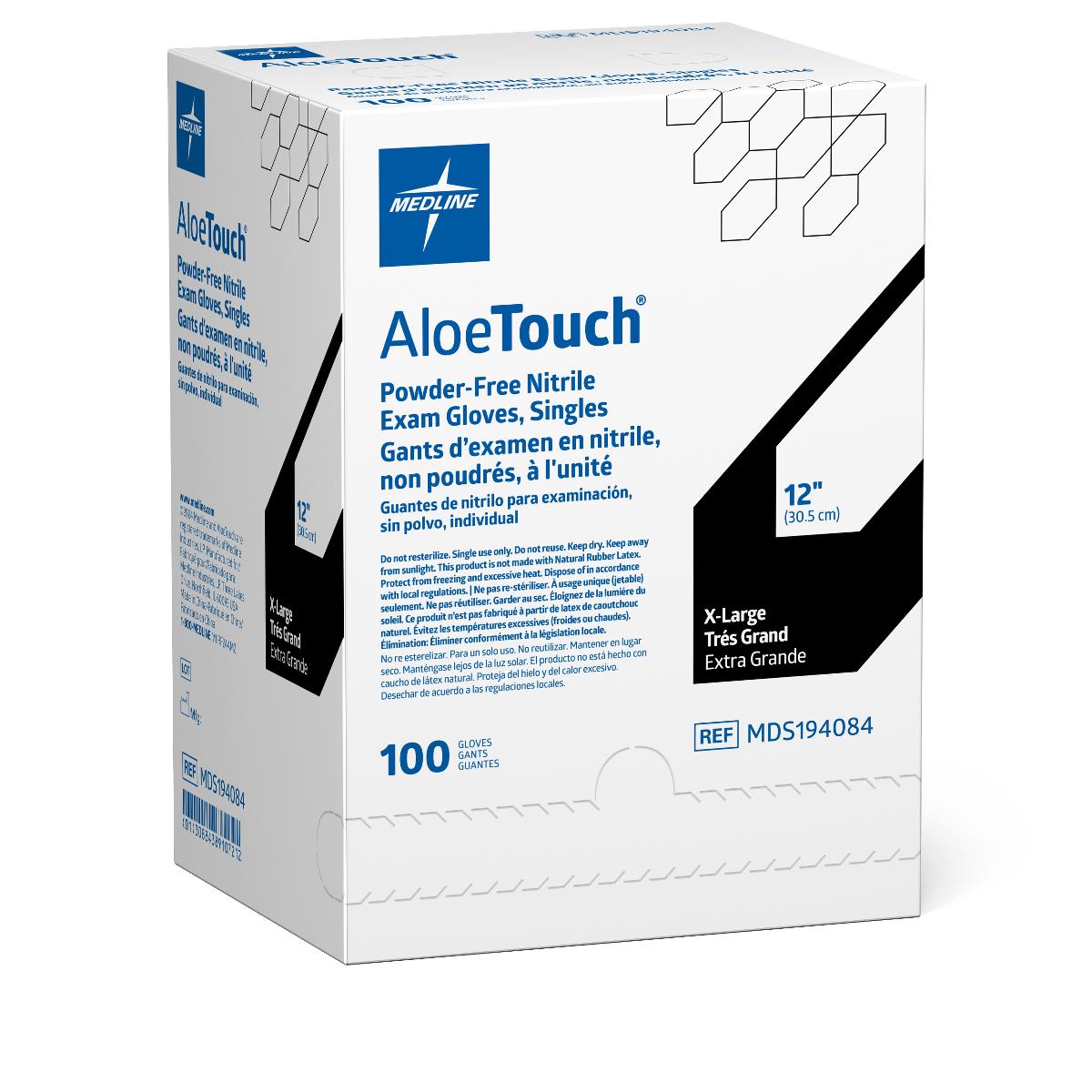 AloeTouch Sterile 12" Powder-Free Nitrile Exam Gloves