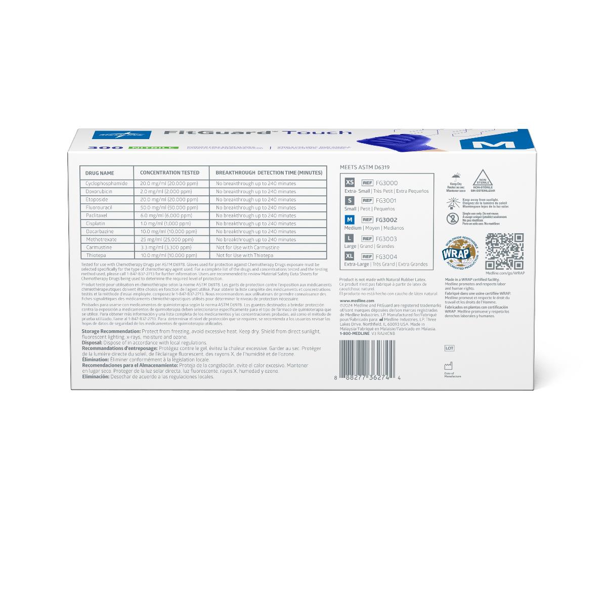 FitGuard Touch Powder-Free Nitrile Exam Gloves