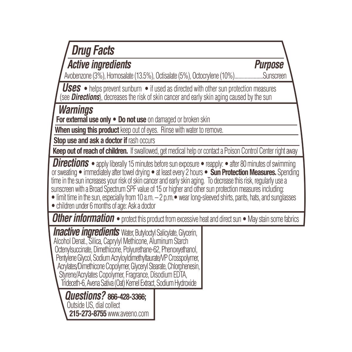 Aveeno Protect And Hydrate Sunscreen Lotion - BeHope