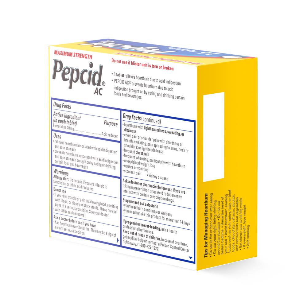 Pepcid AC Maximum Strength Famotidine Tablets