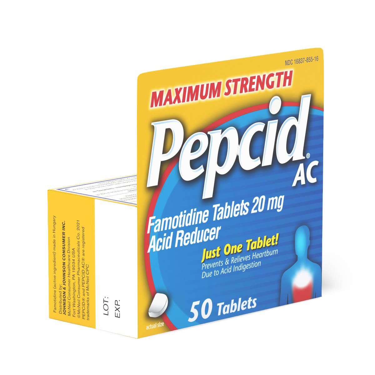 Pepcid AC Maximum Strength Famotidine Tablets