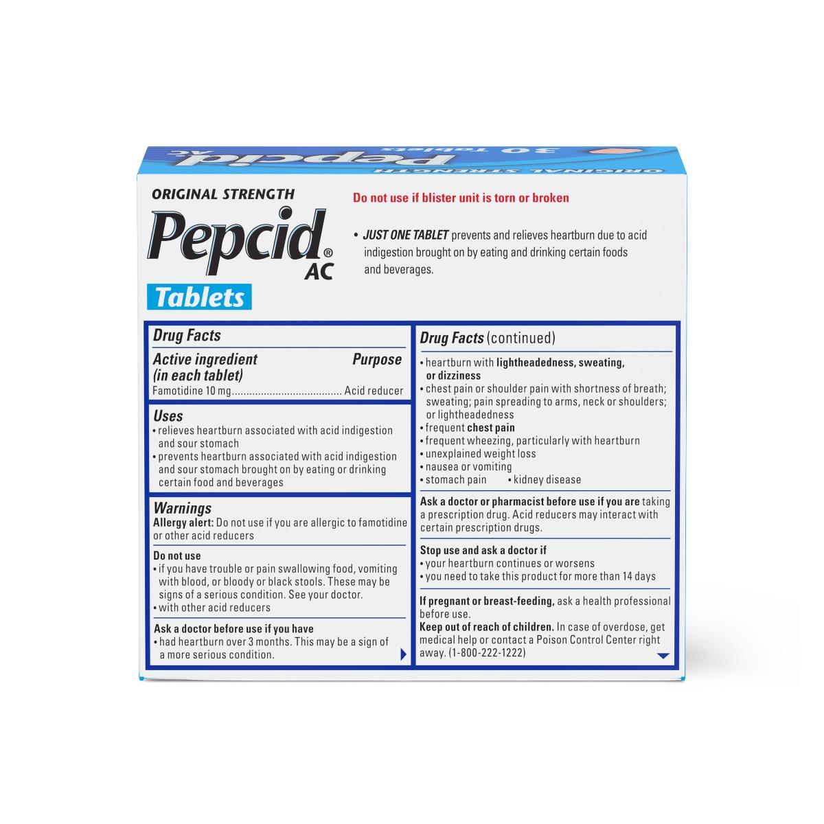 Original Strength Pepcid Ac Tablets - BeHope