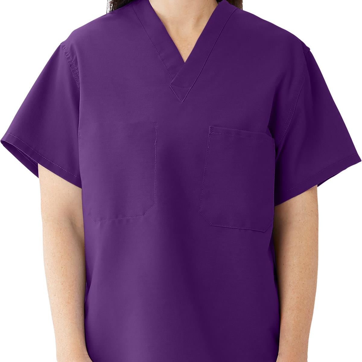 ComfortEase Unisex Reversible 1-Pocket Scrub Tops (Style 910)