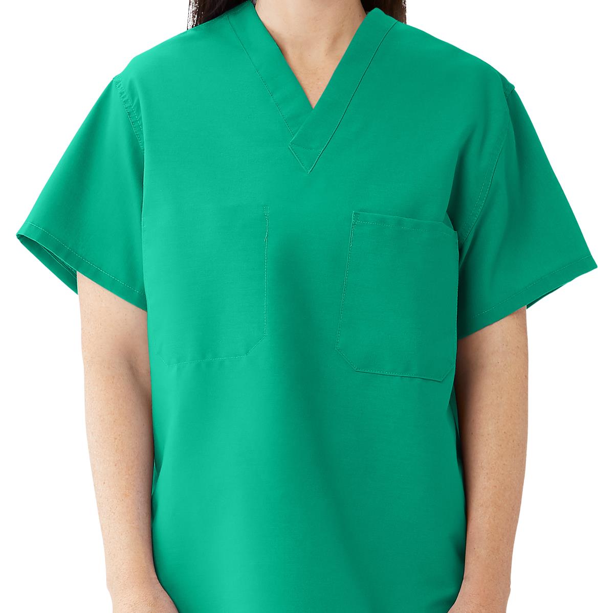 ComfortEase Unisex Reversible 1-Pocket Scrub Tops (Style 910)