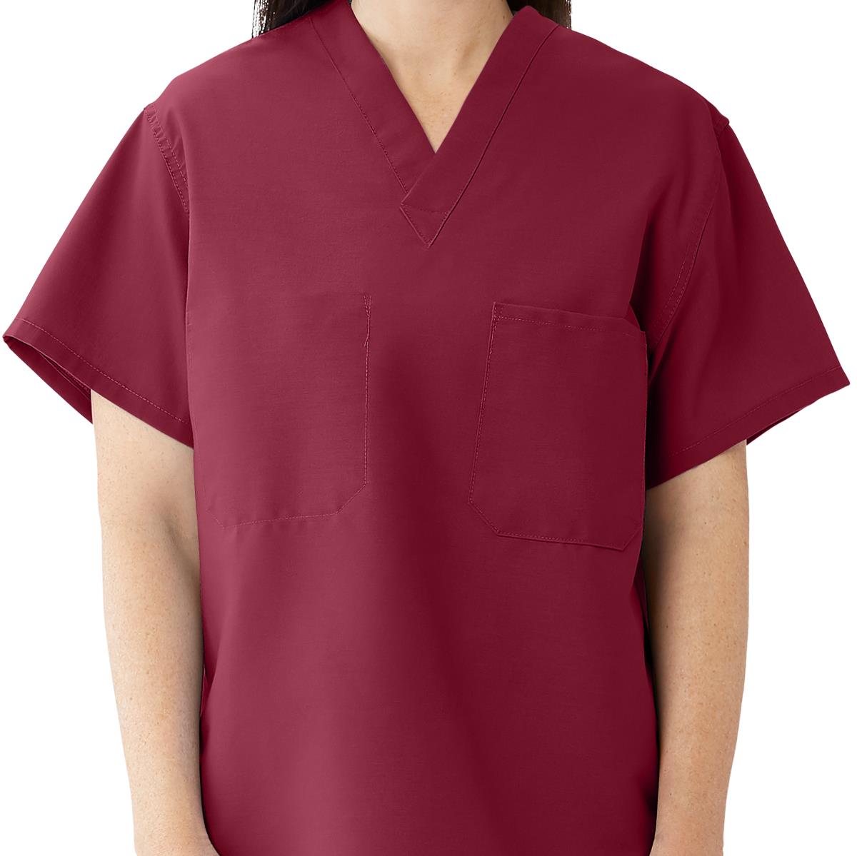 ComfortEase Unisex Reversible 1-Pocket Scrub Tops (Style 910)