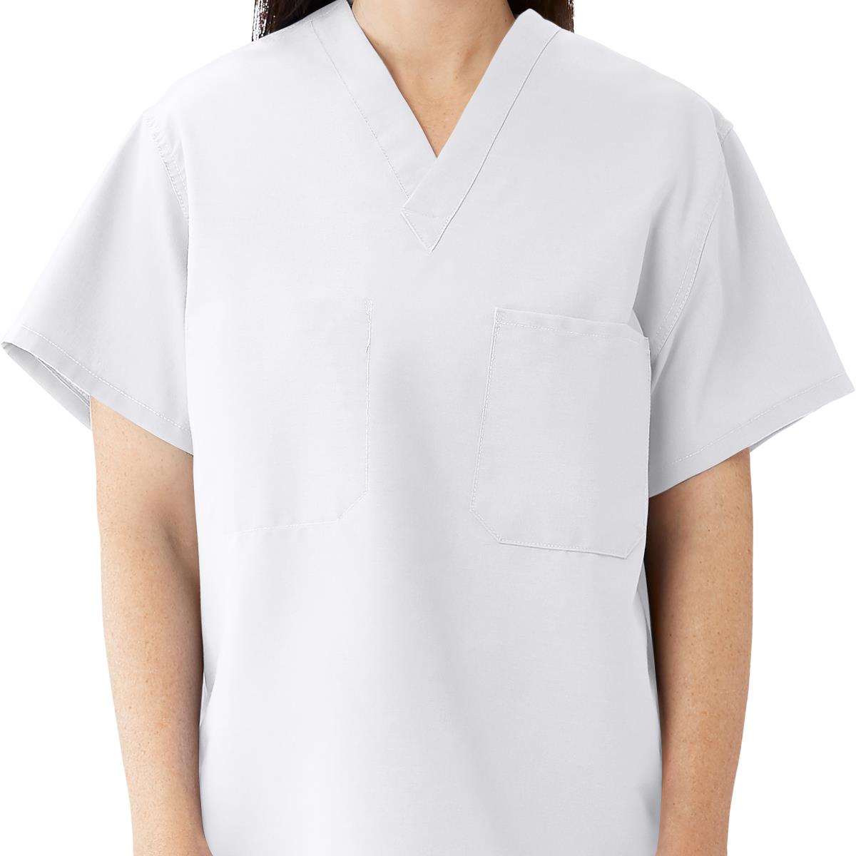 ComfortEase Unisex Reversible 1-Pocket Scrub Tops (Style 910)