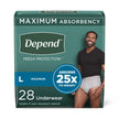 Depend Fresh Protection Incontinence Underwear for Men