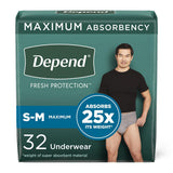 Depend Fresh Protection Incontinence Underwear for Men
