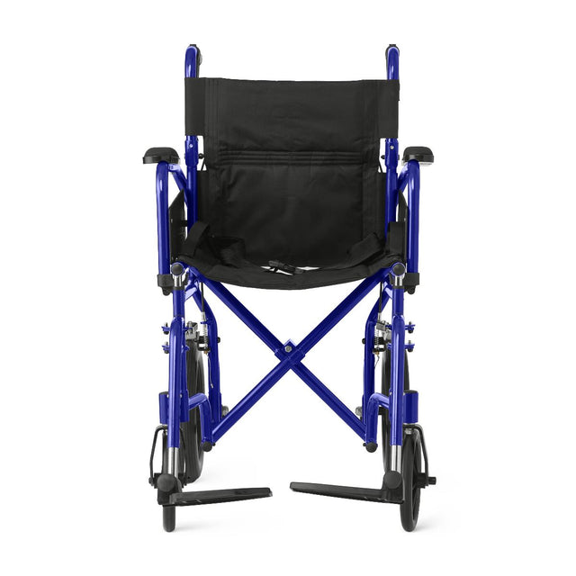 Medline Basic Aluminum Transport Chair With 12" Wheels - BeHope
