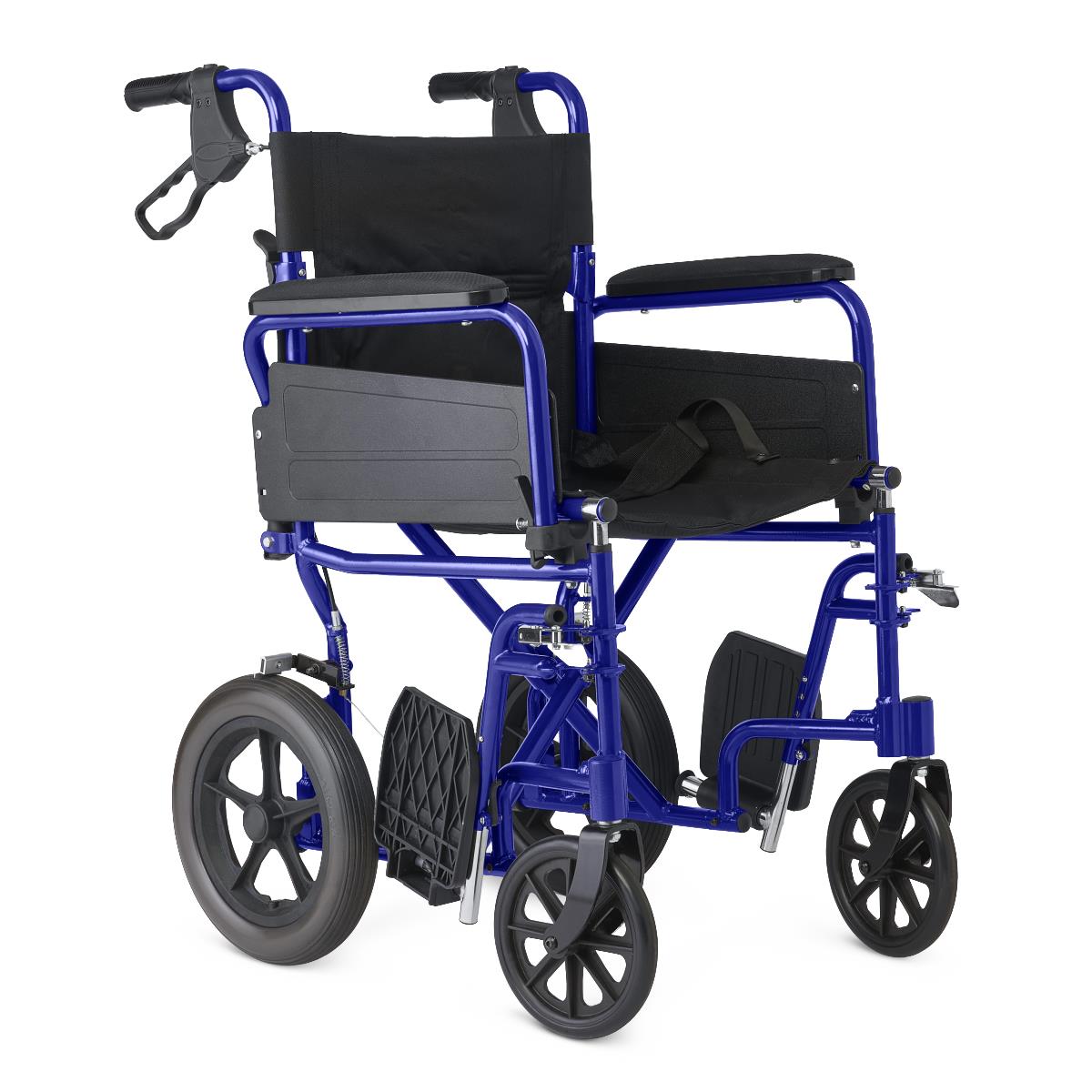Medline Basic Aluminum Transport Chair with 12" Wheels