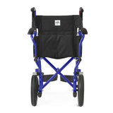 Medline Basic Aluminum Transport Chair with 12" Wheels