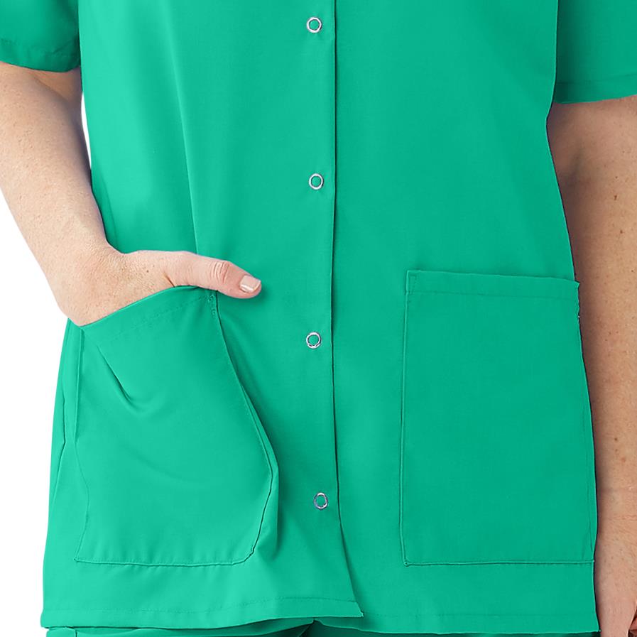 AngelStat Women's Snap-Front Scrub Tops (Style 850)