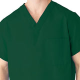 AngelStat Unisex Reversible  Scrub Tops with Angelica CC - Hunter (Style 610)