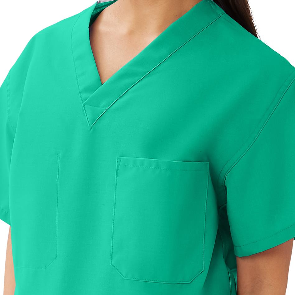 AngelStat Unisex Reversible Scrub Tops with Angelica Color Coding (Style 630)
